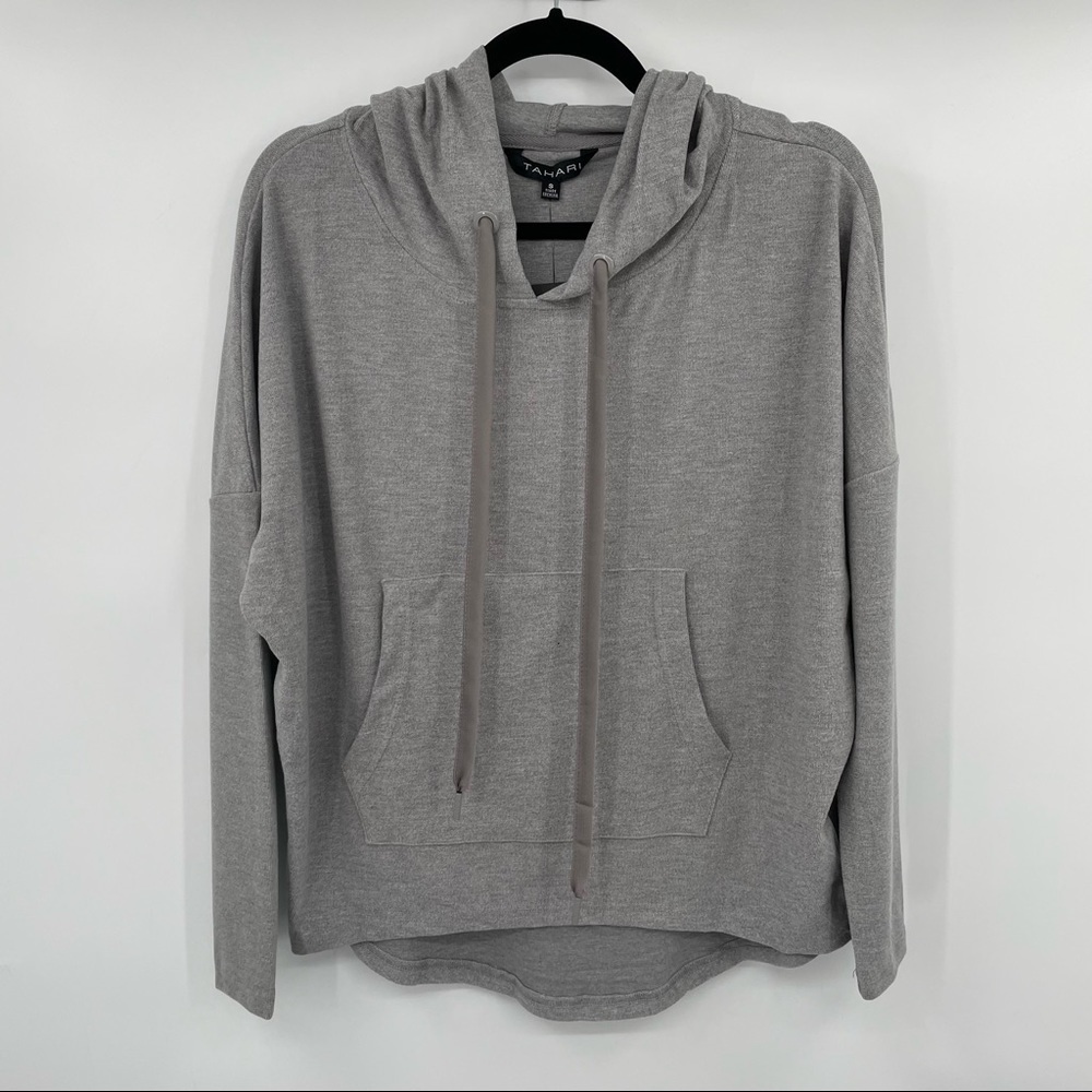 NEW! Tahari Gray Super Soft Hoodie - Picture 1 of 11